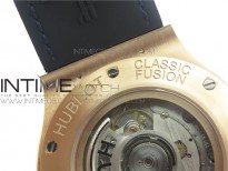 Classic Fusion 45mm RG WWF 1:1 Best Edition Blue Dial on Blue Gummy Strap A2892