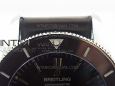 Super Ocean Heritage Brown Ceramic Bezel SS Brown Dial on Brown Gummy Strap A2824
