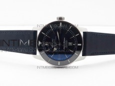 Super Ocean Heritage Black Ceramic Bezel SS Black Dial on Black Gummy Strap A2824