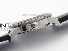 Super Ocean Heritage Black Ceramic Bezel SS Black Dial on Black Gummy Strap A2824