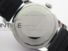 Super Ocean Heritage Black Ceramic Bezel SS Black Dial on Black Gummy Strap A2824