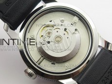 Super Ocean Heritage Black Ceramic Bezel SS Black Dial on Black Gummy Strap A2824