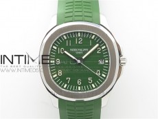 Aquanaut 5168G 42mm SS ZF 1:1 Best Edition Green Dial on Green Rubber Strap 324CS (Free box)
