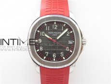 Aquanaut 5167A Singapore Edition SS ZF 1:1 Best Edition Red Second Hand on Red Rubber Strap 324CS (Free box)