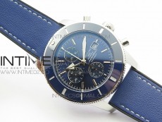Super Ocean 1880 Heritage Blue Ceramic Bezel SS Blue Dial on A7750