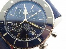 Super Ocean 1880 Heritage Blue Ceramic Bezel SS Blue Dial on A7750