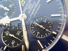 Super Ocean 1880 Heritage Blue Ceramic Bezel SS Blue Dial on A7750