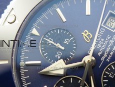 Super Ocean 1880 Heritage Blue Ceramic Bezel SS Blue Dial on A7750