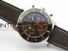 Super Ocean 1884 Heritage Blue Ceramic Bezel SS Brown Dial on A7750