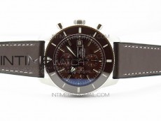 Super Ocean 1884 Heritage Blue Ceramic Bezel SS Brown Dial on A7750
