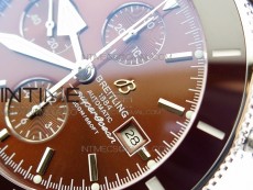 Super Ocean 1884 Heritage Blue Ceramic Bezel SS Brown Dial on A7750