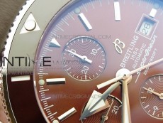 Super Ocean 1884 Heritage Blue Ceramic Bezel SS Brown Dial on A7750