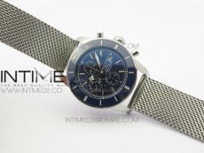 Super Ocean 1884 Heritage Blue Ceramic Bezel SS Brown Dial on A7750