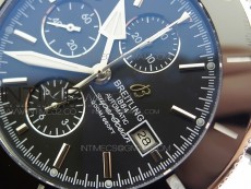 Super Ocean 1884 Heritage Black Ceramic Bezel SS Black Dial on A7750