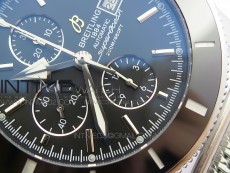 Super Ocean 1884 Heritage Black Ceramic Bezel SS Black Dial on A7750
