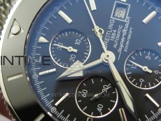 Super Ocean 1884 Heritage Black Ceramic Bezel SS Black Dial on A7750