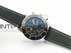 Super Ocean 1884 Heritage Black Ceramic Bezel SS Black Dial on A7750