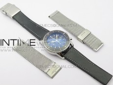Super Ocean 1884 Heritage Black Ceramic Bezel SS Black Dial on A7750