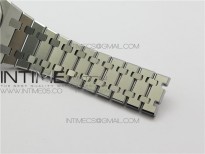 Royal Oak 41mm 15500 SS ZF 1:1 Best Edition Black Textured Dial on SS Bracelet A4302 (Free Box)
