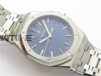 Royal Oak 41mm 15400 SS ZF 1:1 Best Edition Blue Textured Dial on SS Bracelet A3120 (Free Box)