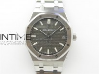 Royal Oak 41mm 15400 SS ZF 1:1 Best Edition Gray Textured Dial on SS Bracelet A3120 (Free Box)