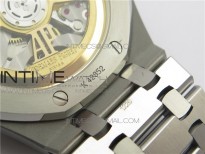 Royal Oak 41mm 15400 SS ZF 1:1 Best Edition Gray Textured Dial on SS Bracelet A3120 (Free Box)