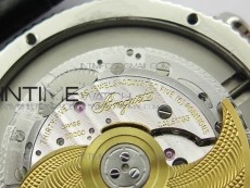 Marine 5222 SS HGF 1:1 Best Edition Blue Dial On black Leather Strap Asian Cal.517GG(Free rubber strap)