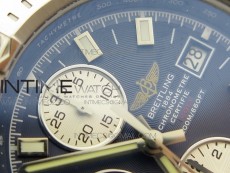Challenger Chronograph SS Blue Dial on Rubber Strap A7750 (Free rubber strap)