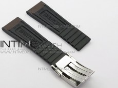 Breilting Brown Gummy Rubber Strap 24/20 + Genuine Clasp