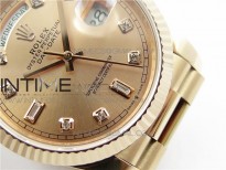 Day-Date 36 128239 RG BP Best Edition Pink Gold Crystal Markers Dial on RG President Bracelet