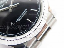 Day-Date 36 128239 SS BP Best Edition Black Stick Markers Dial on SS President Bracelet