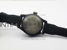 Big Pilot Real PR IW502001 Real Ceramic V2 ZF 1:1 Best Edition Black Dial on Black Calfskin Strap A51111