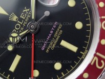 Vintage GMT Master Blue/Red Bezel Black Dial Style02 on SS Bracelet A2836