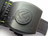 Vanguard V45 DLC ZF 1:1 Best Edition Black Yellow Markers Dial on Black Gummy Strap MIYOTA 9015