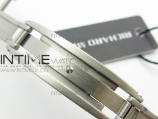 RM055 Real White Ceramic Case KVF Best Edition Skeleton Dial Red on White Rubber Strap MIYOTA8215