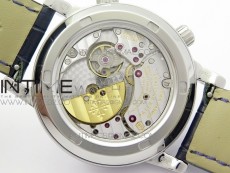 6102P Moon SS Blue Dial on Blue Leather Strap A240