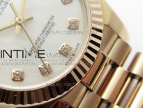 Datejust 31mm 278275 RG BP Best Edition White Crystal Markers Dial on RG President Bracelet