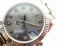 Datejust 31mm 278275 RG BP Best Edition Gray Crystal Markers Dial on RG President Bracelet
