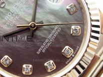 Datejust 31mm 278275 RG BP Best Edition MOP Gray Crystal Markers Dial on RG President Bracelet