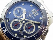 Conquest L3.840.4.56.6 Real Ceramic Bezel SS ZF 1:1 Best Edition Blue dial On SS Bracelet A7750