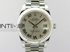 Datejust 31mm 278275 SS BP Best Edition Silver Roman Markers Dial on SS President Bracelet