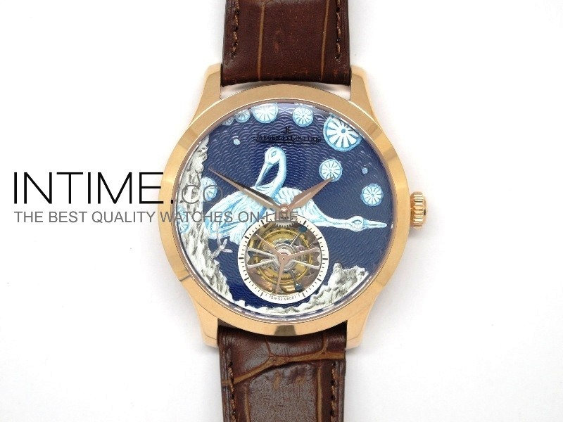 Porcelain Crane Tourbillon RG Blue Flying Tourbillon