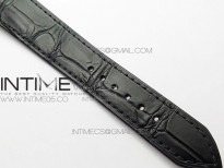 Cellini 50519 Real Date SS BP Best Edition Black Dial Sticks Markers on Black Leather Strap SA3165