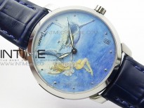 CLASSICO SS Style09 FKF Best Edition On Blue Leather Strap A2892