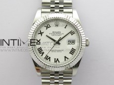 DateJust 41 126334 SS BP 1:1 Best Edition New Version White Roman Markers Dial on Jubilee Bracelet