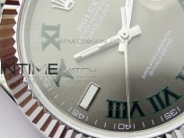 DateJust 41 126334 SS BP 1:1 Best Edition New Version Gray Style01 Roman Markers Dial on Jubilee Bracelet