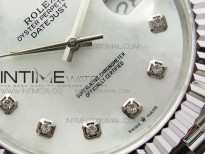 DateJust 41 126334 SS BP 1:1 Best Edition New Version White MOP Crystals Markers Dial on Jubilee Bracelet