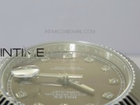 DateJust 41 126334 SS BP 1:1 Best Edition New Version Gray Crystals Markers Dial on Jubilee Bracelet