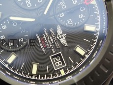 Challenger Chronograph DLC Black Dial on Rubber Strap A7750