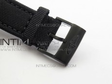 Challenger Chronograph DLC Black Dial on Rubber Strap A7750